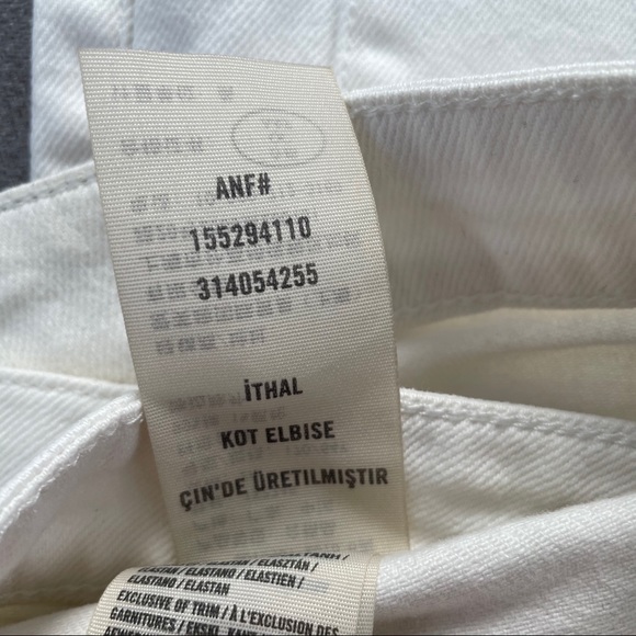Abercrombie & Fitch White Jeans 26 regular - Picture 5 of 5